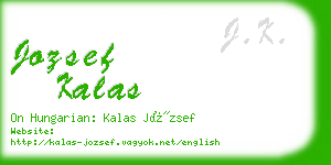 jozsef kalas business card